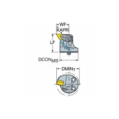 Modular Turning & Profiling Head: 32.00 mm, Internal, Right Hand