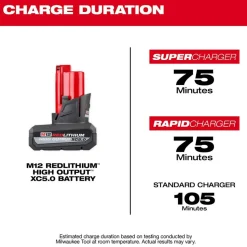 M12™ REDLITHIUM™ HIGH OUTPUT™ XC5.0 Battery Pack