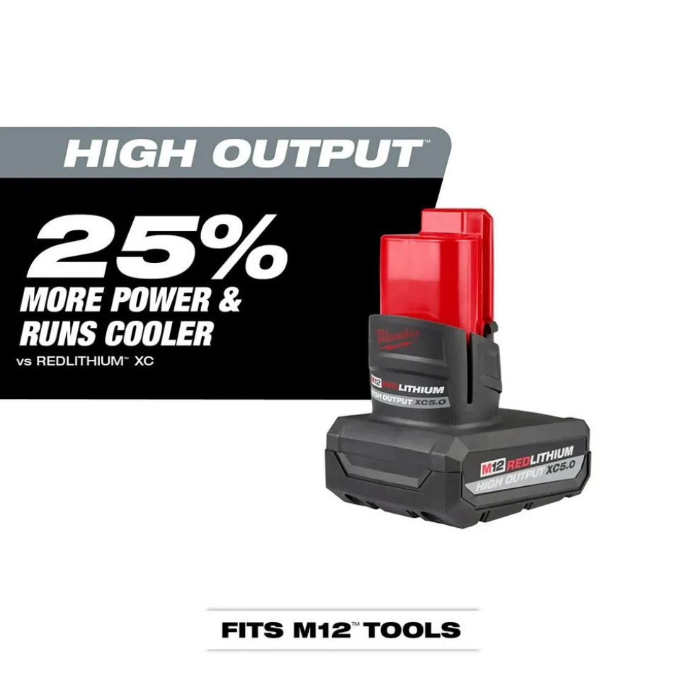 M12™ REDLITHIUM™ HIGH OUTPUT™ XC5.0 Battery Pack