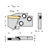 MSS-E Single End Right Hand Indexable Cutoff Blade