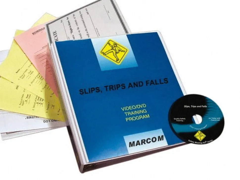 Multimedia Training Kit: Slips, Trips & Falls, DVD, 17 min