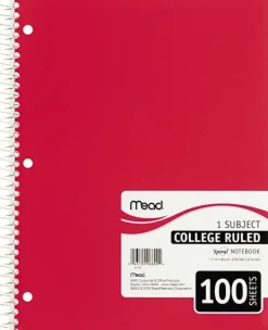 Notebook: 100 Sheets, 8-1/2 x 11