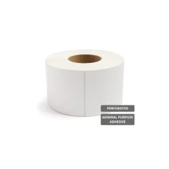 Office Machine Supplies: White Permanent Direct Thermal Labels, White