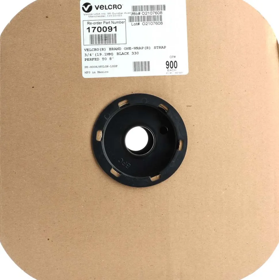 ONE-WRAP 900 Piece 3/4" x 8", Self Fastening Tie/Strap Hook & Loop Strap