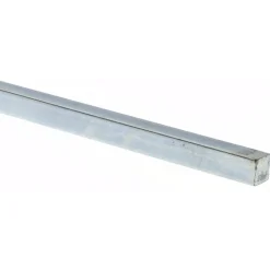 Oversized Key Stock: 12" Long, Steel, Zinc-Plated