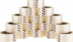 Packing Tape: 2" Wide, Clear, Rubber Adhesive
