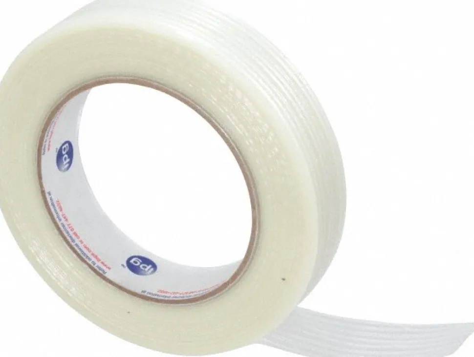 Packing Tape: 1" Wide, Natural, Rubber Adhesive