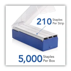 Pack of (5,000) Boxes 1/4" Leg Length, Galvanized/Low-Carbon Steel Standard Staples