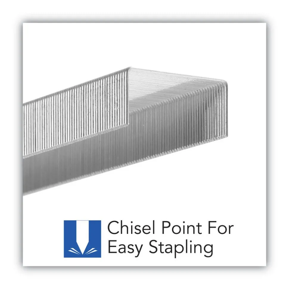 Pack of (5,000) Boxes 1/4" Leg Length, Galvanized/Low-Carbon Steel Standard Staples