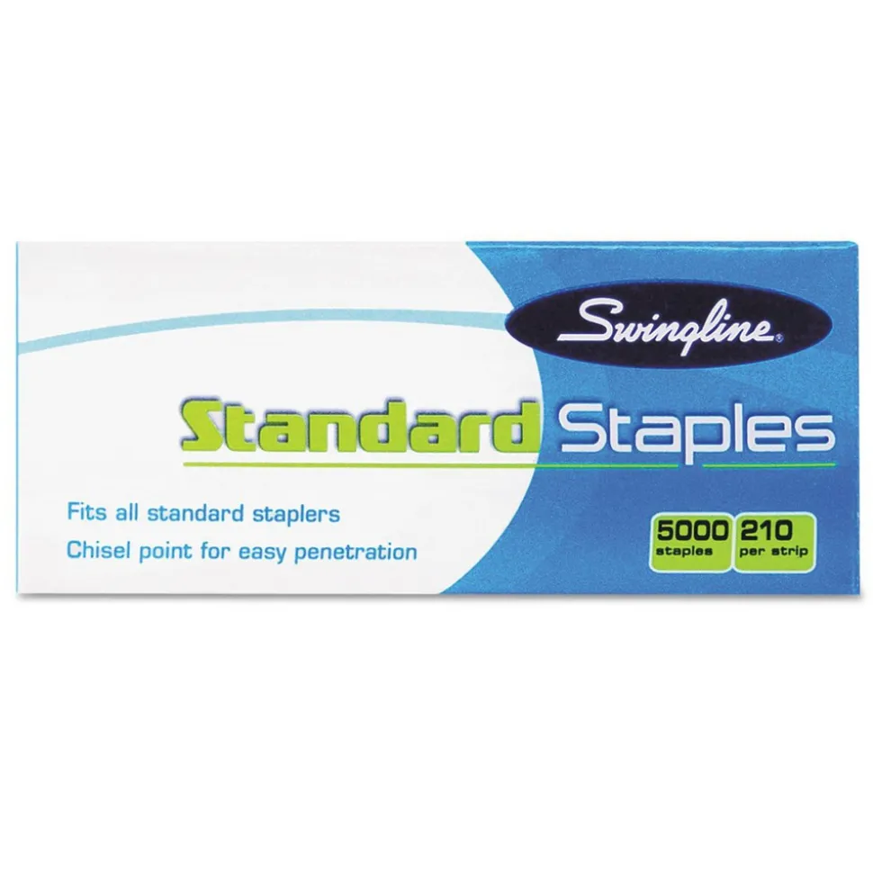 Pack of (5,000) Boxes 1/4" Leg Length, Galvanized/Low-Carbon Steel Standard Staples
