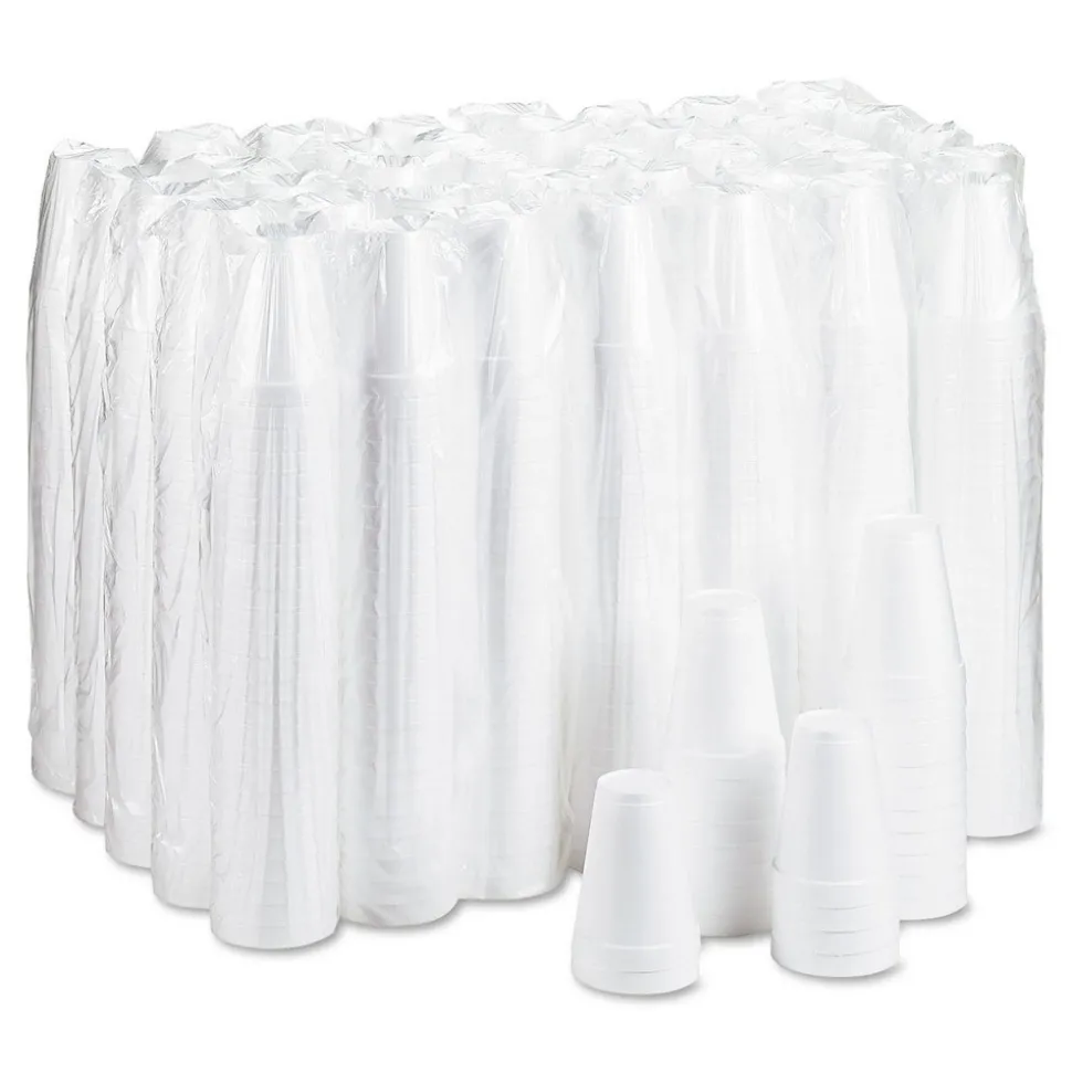 Pack of (1000), Dart Foam Hot/Cold Cups, 12 oz