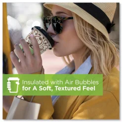 Pack of (500), Dixie Insulated Paper Hot Cups, 12 oz