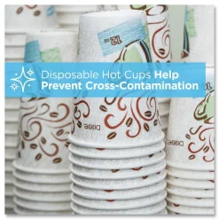 Pack of (50) Dixie Insulated Paper Hot Cups, 16 oz