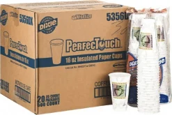 Pack of (500) Dixie Insulated Paper Hot Cups, 16 oz