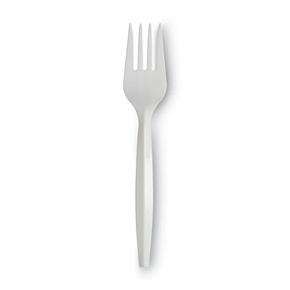 Pack of (1,000) Mediumweight Plastic Forks