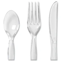 Pack of (180) 60 Piece Each of Forks, Knives & Spoons