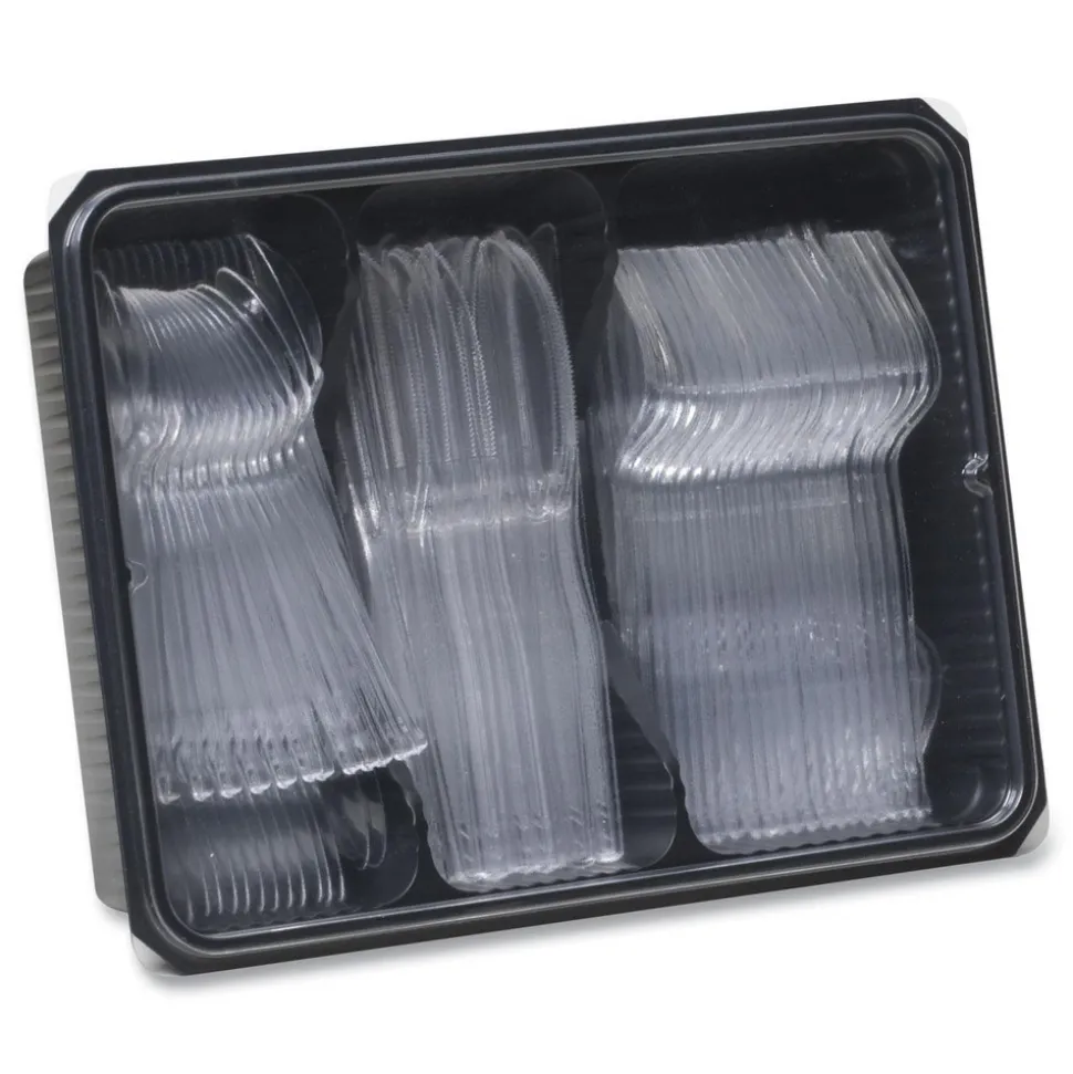 Pack of (180) 60 Piece Each of Forks, Knives & Spoons