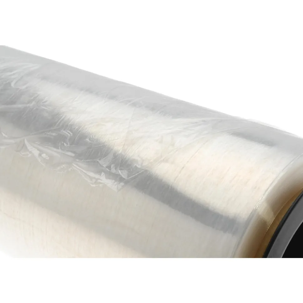 Pack of (4) 1500' Rolls, 15" x 1,500', 44 Gauge Clear Hand Held Stretch & Pallet Wrap for Use with Dispenser