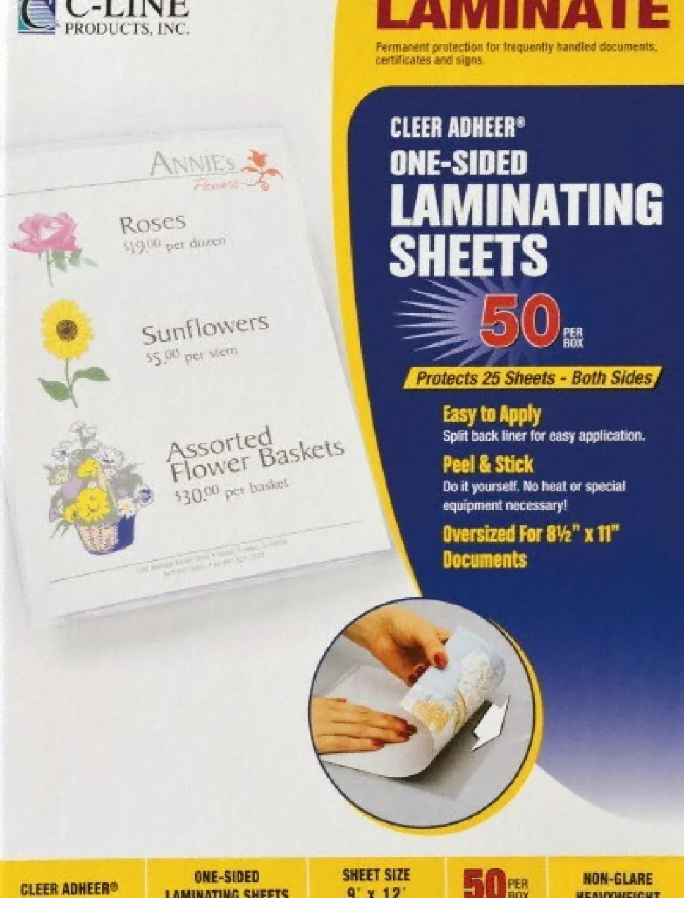 Pack of (50), Self-Laminating Sheets