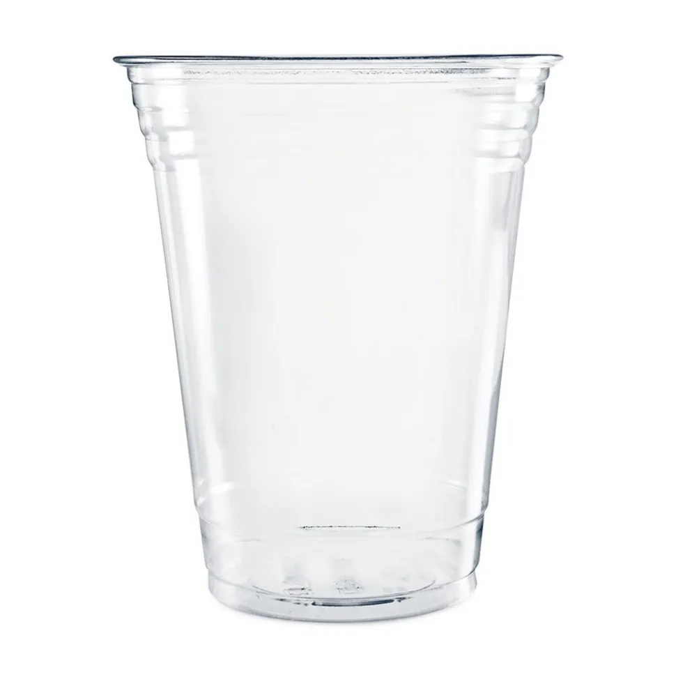 Pack of (50) Solo Plastic Cold Cups, 16 oz Clear