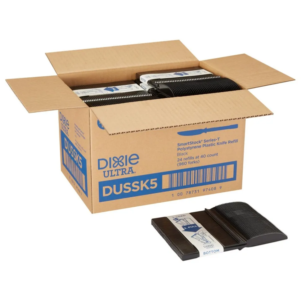 Paper & Plastic Cups, Plates, Bowls & Utensils: Flatware Type: Knives; Material: Plastic