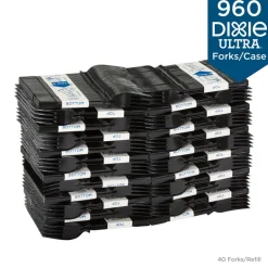 Paper & Plastic Cups, Plates, Bowls & Utensils: Flatware Type: Forks; Material: Plastic