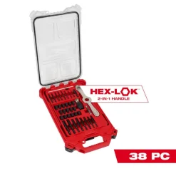 38 Pc. SAE Tap & Die PACKOUT™ Set with HEX-LOK™ 2-in-1 Handle