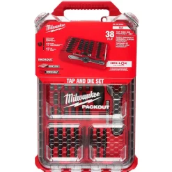 38 Pc. SAE Tap & Die PACKOUT™ Set with HEX-LOK™ 2-in-1 Handle