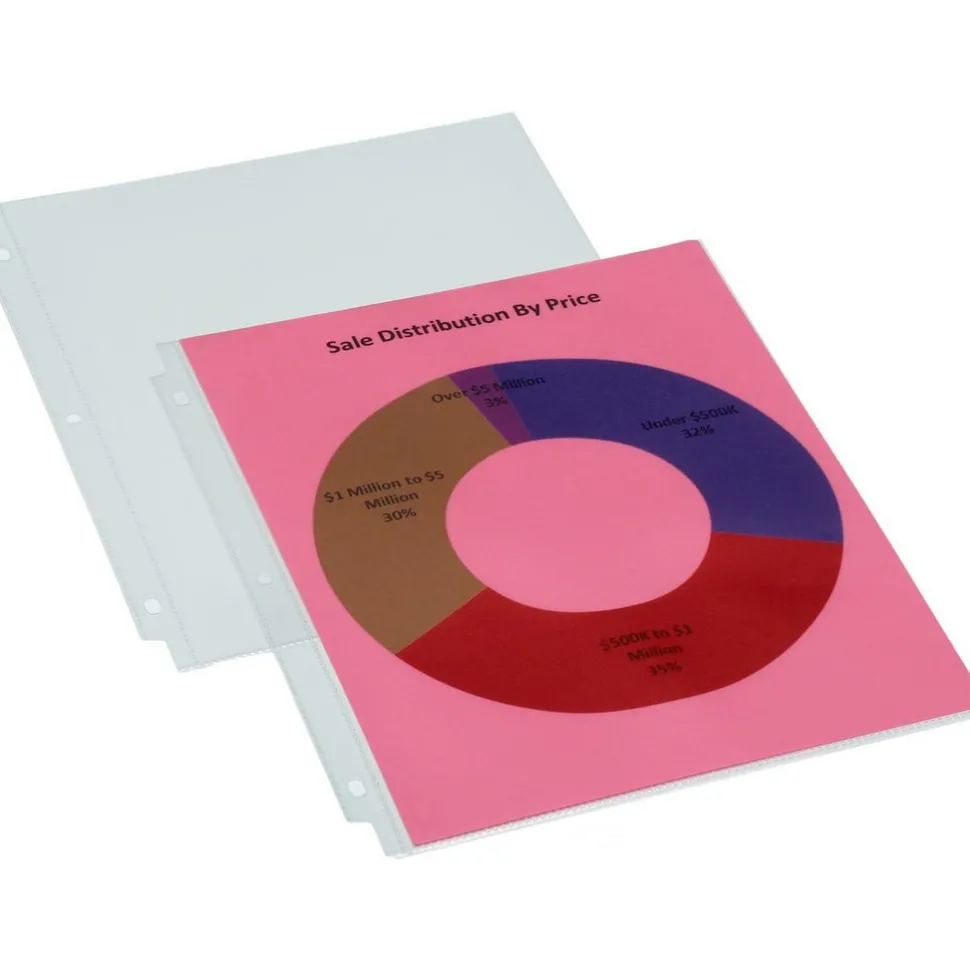 50 Pc Sheet Protector: Clear