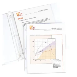 100 Pc Sheet Protector-Ring Binder: Clear