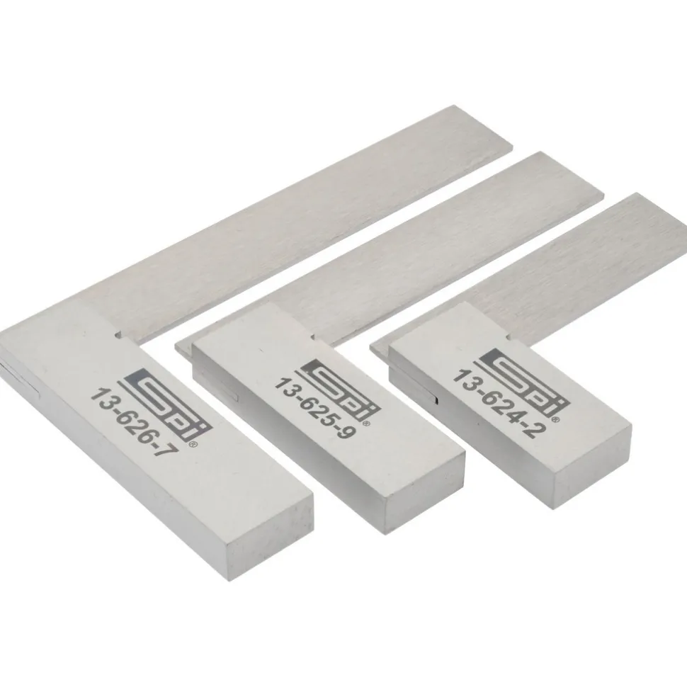 3 Piece, 2, 2-1/2, 3 Inch Base Length, 2, 3, 4 Inch Blade Length, Square Set