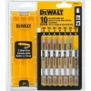 10 Piece, 3" to 4" Long, 6 to 18 Teeth per Inch, Bi-Metal and High Carbon Steel Jig Saw Blade Set