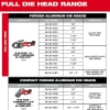 Pipe Threader Die Heads: For Pipe Size: 1-1/2 in; Thread Type: NPT; Thread Direction: Left Hand, Right Hand; Material: Aluminum