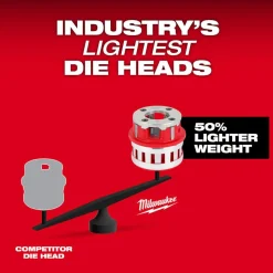 Pipe Threader Die Heads: For Pipe Size: 1-1/2 in; Thread Type: NPT; Thread Direction: Left Hand, Right Hand; Material: Aluminum