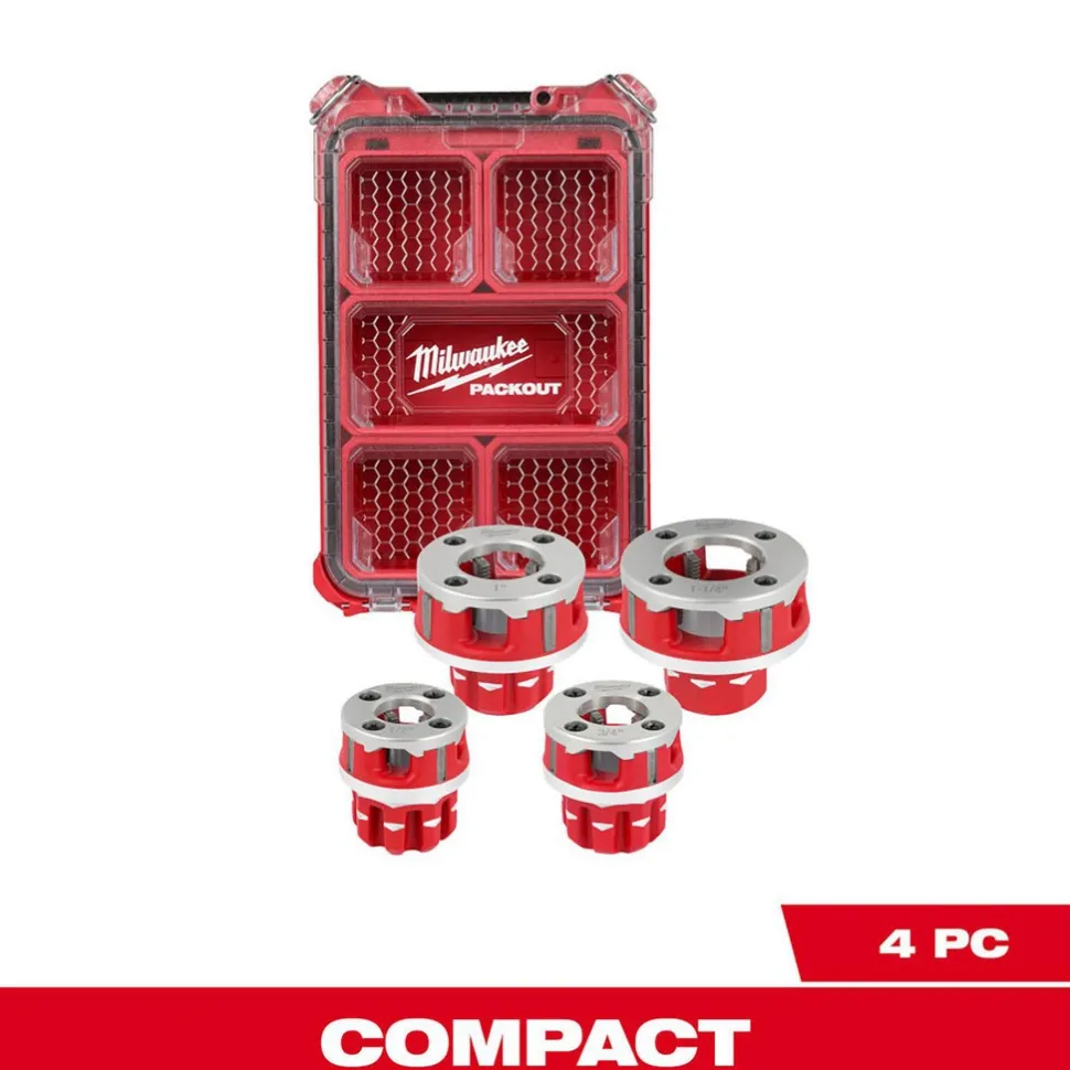 Pipe Threader Die Heads: For Pipe Size: 1/2 - 1-1/4 in; Thread Type: NPT; Thread Direction: Left Hand, Right Hand; Material: Aluminum