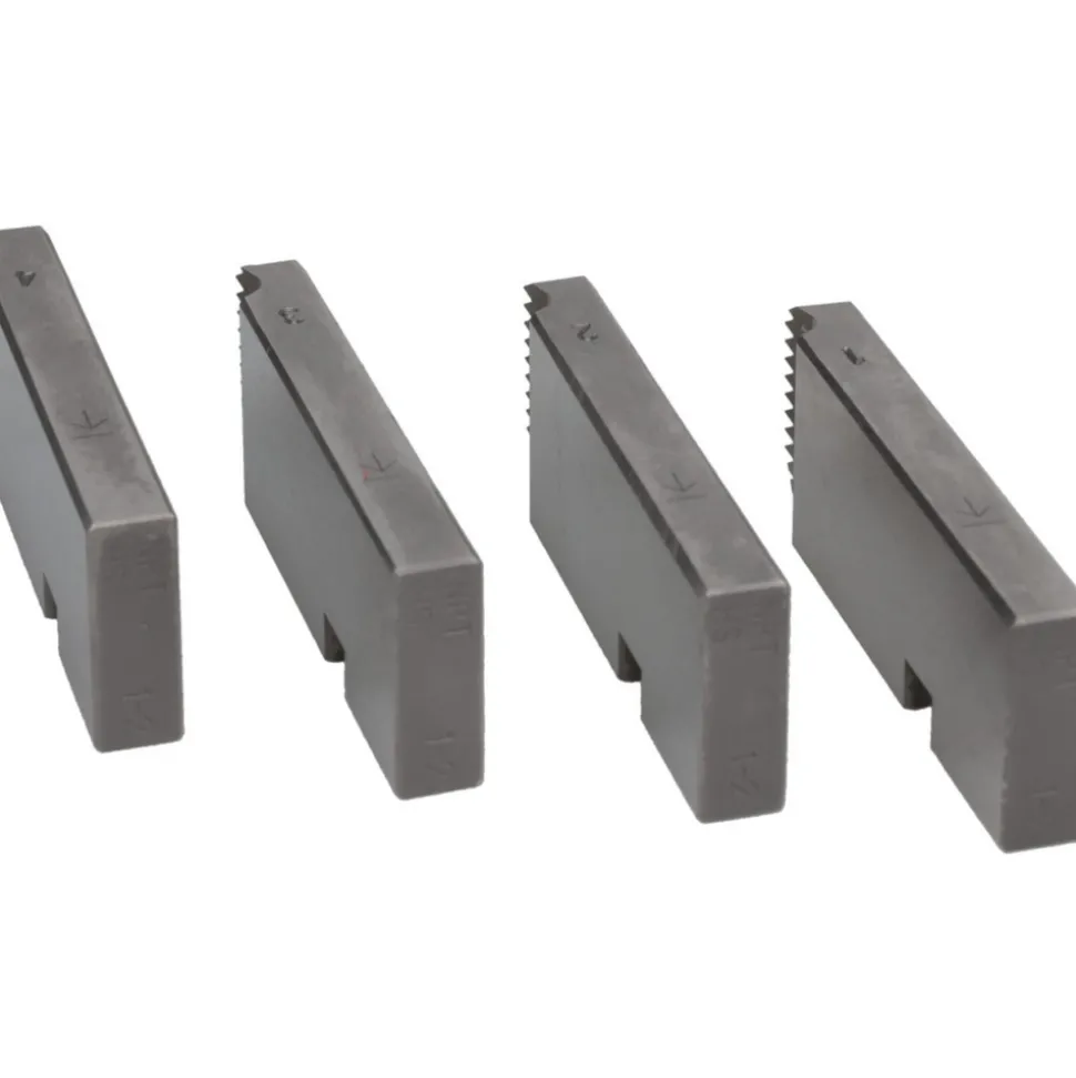Pipe Threader Dies: Thread Size: 1 -2 in; Thread Direction: Right Hand; Thread Standard: NPT; Material: High-Speed Steel