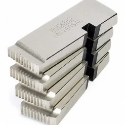 Pipe Threader Dies: Thread Size: 2 1/2 - 4" in; Thread Direction: Right Hand; Thread Standard: NPT; Material: Stainless Steel