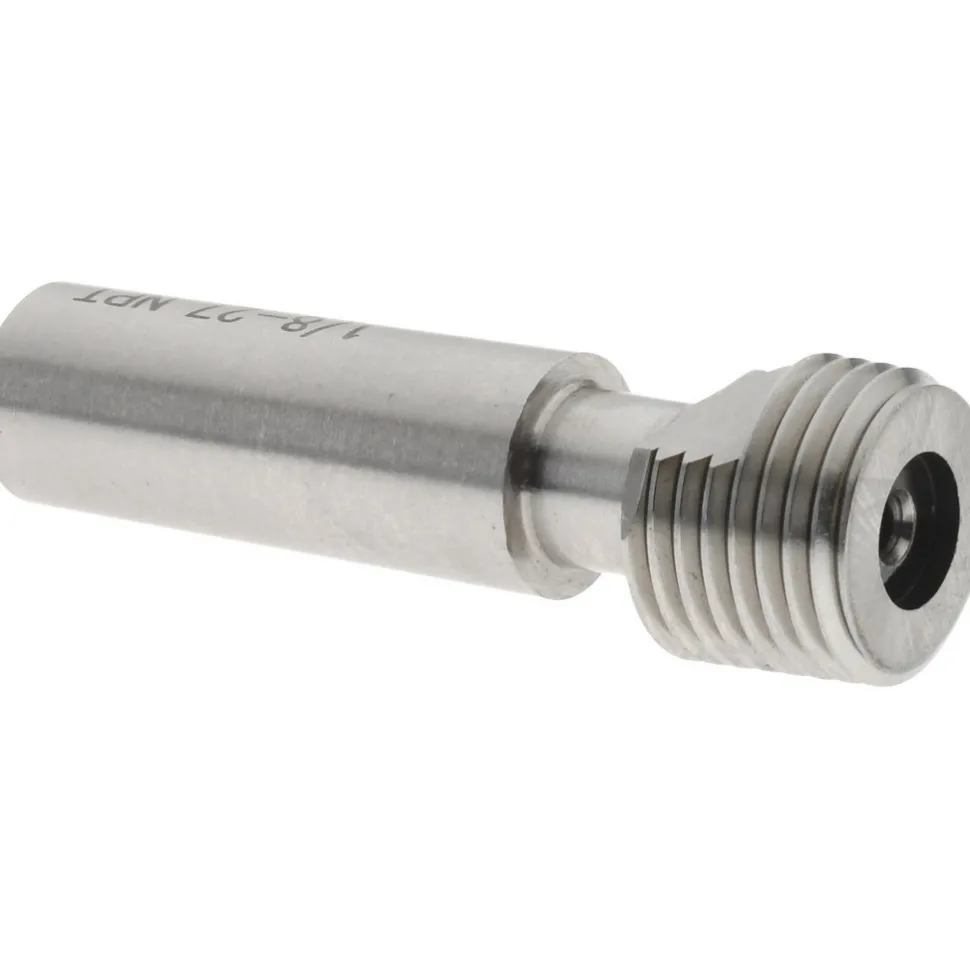 Pipe Thread Plug Gage: Tapered, 1/8-27, Class L-1, Single End