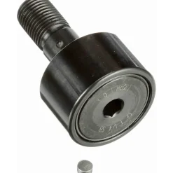 Plain Cam Follower: 1.25" Roller Dia, 0.75" Roller Width, 0.5" Stud Dia, 1-1/4" Stud Length