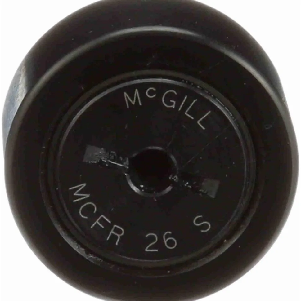 Plain Cam Follower: 0.5" Roller Dia, 0.375" Roller Width, 0.19" Stud Dia, 5/8" Stud Length