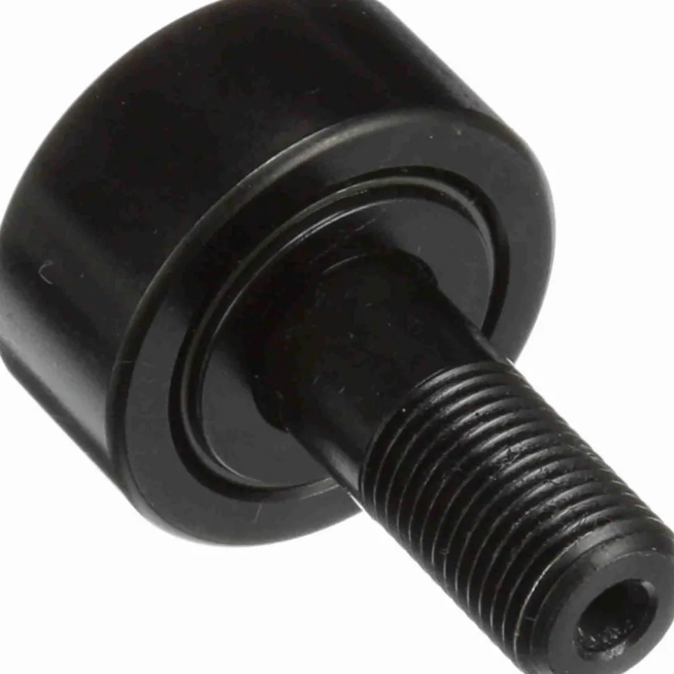 Plain Cam Follower: 0.5" Roller Dia, 0.375" Roller Width, 0.19" Stud Dia, 5/8" Stud Length