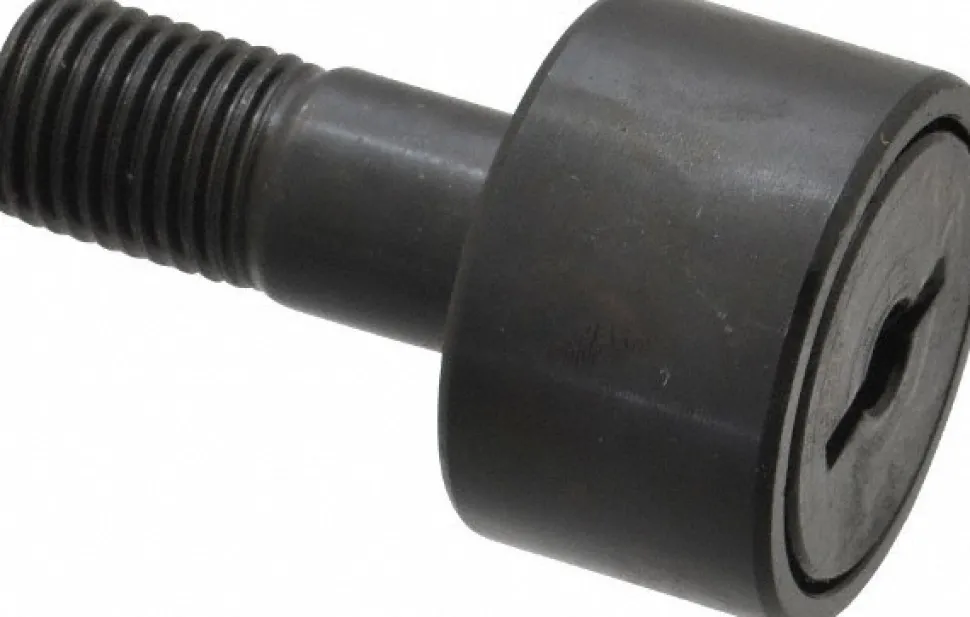 Plain Cam Follower: 0.625" Roller Width, 0.4375" Stud Dia, 1" Stud Length