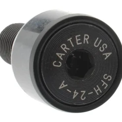 Plain Cam Follower: 0.5" Roller Width, 0.375" Stud Dia, 7/8" Stud Length