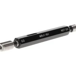 Plug Thread Gage: M8x1 Thread, 6H Class, Double End, Go & No Go