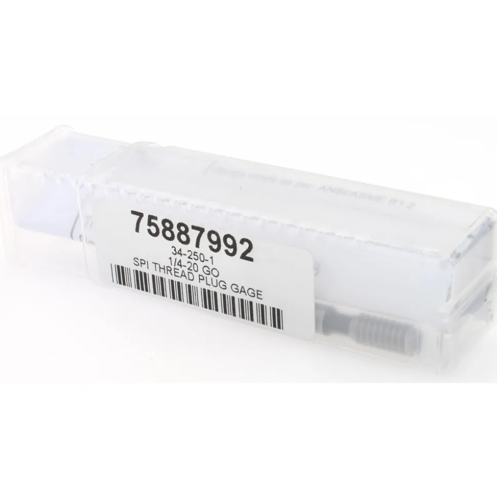 Plug Thread Gage: 1/4-20 Thread, 2B Class, Single End, Go