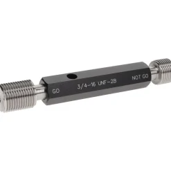 Plug Thread Gage: 3/4-16 Thread, 2B Class, Double End, Go & No Go