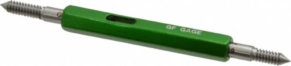 Plug Thread Gage: #6-32 Thread, 2B Class, Double End, Go & No Go