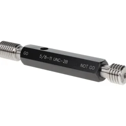 Plug Thread Gage: 5/8-11 Thread, 2B Class, Double End, Go & No Go