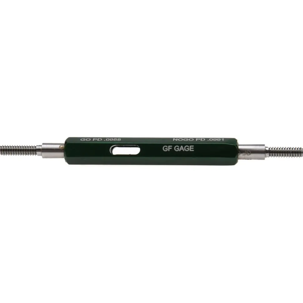 Plug Thread Gage: #4-40 Thread, 2B Class, Double End, Go & No Go
