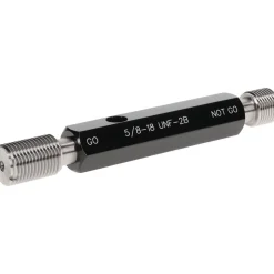 Plug Thread Gage: 5/8-18 Thread, 2B Class, Double End, Go & No Go